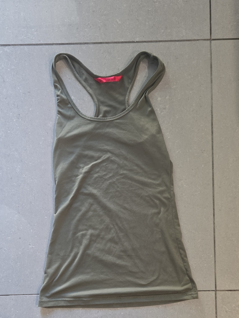 Hot Kiss Olive Green Racerback Tank